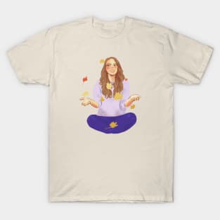 girl and leaves T-Shirt